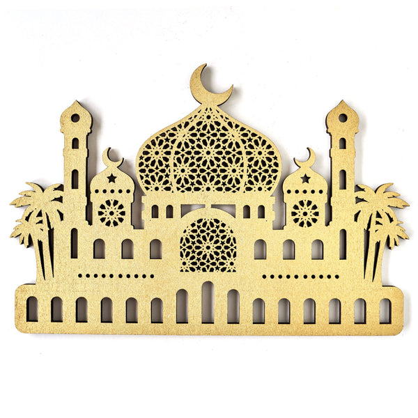 Ramadan Kalender Aufhängung – Gold mit Glitzer