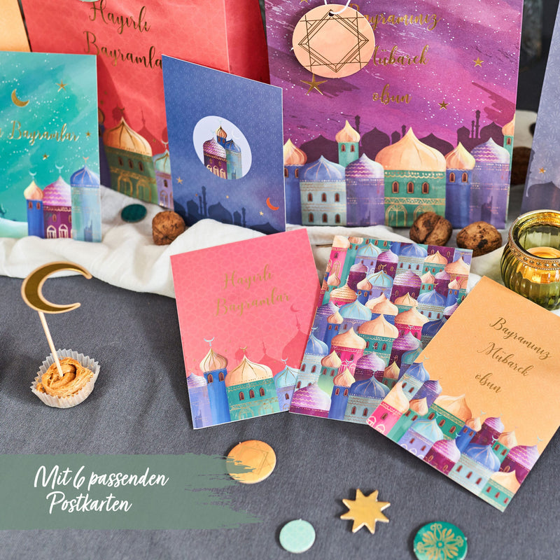 Ramadan Geschenktüten & Karten- Set 4