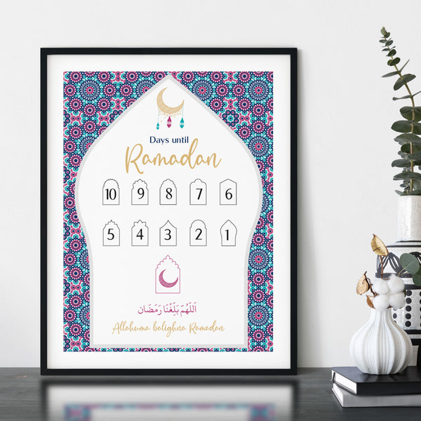 Tage bis Ramadan Countdown PEACEFUL NIGHT