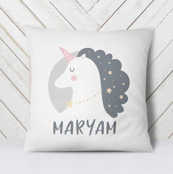 Unicorn with mane pillow