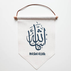 Linen flag - Masha Allah
