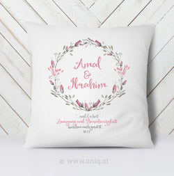 personalized Couplepillows ''Tulips in Love''