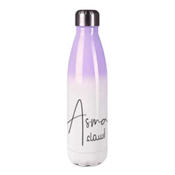 Stainless steel thermos flask with name