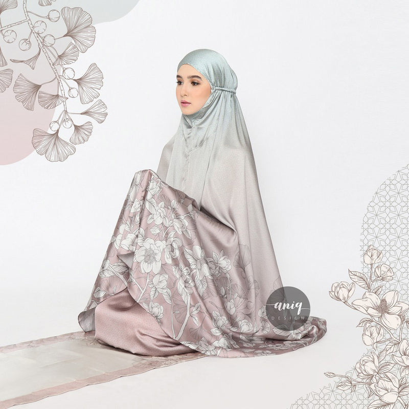 Luxus Satin Gebetsgewand DAWN MINT PINK