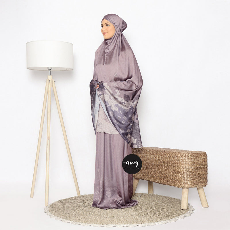 Luxury Satin Prayer Robe DUSTY ROSE