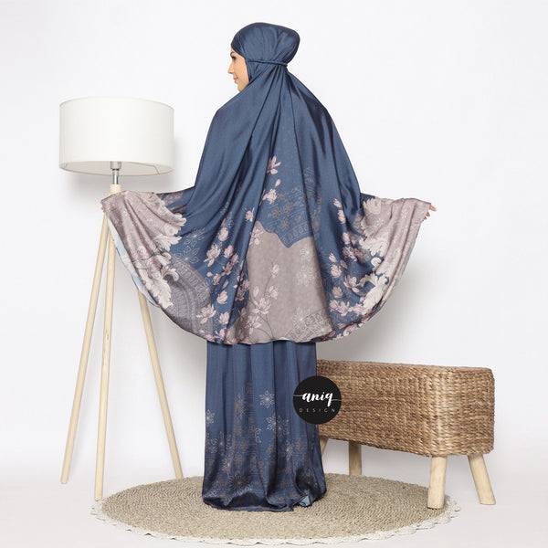 Luxury satin prayer robe MAGNO MIDNIGHT